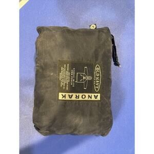 VTG Old Navy Mens LARGE Anorak Jacket Packable 100% Nylon Navy Windbreaker Read